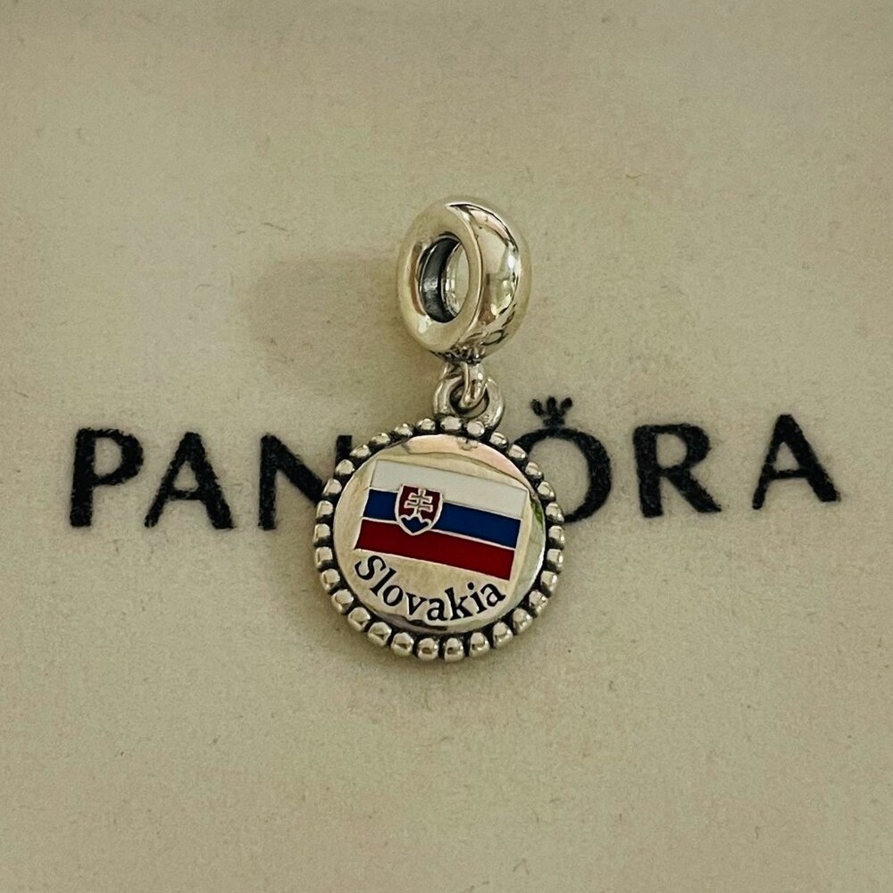 Pandora Slovakia Flag Exclusive Charm Pendant